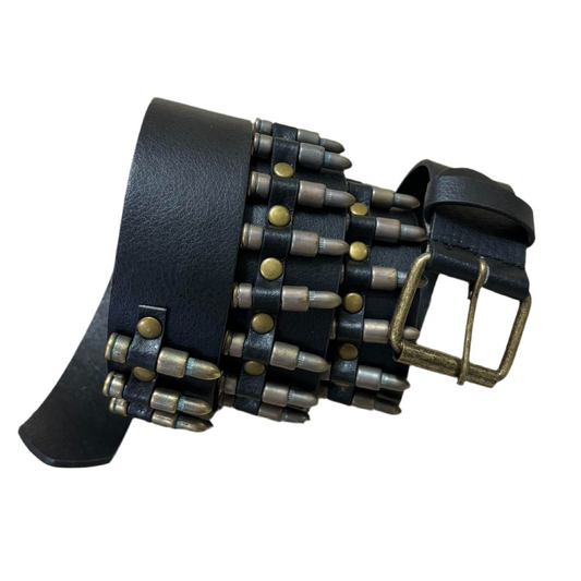 0650 - Rusted Bullet Studded Belt