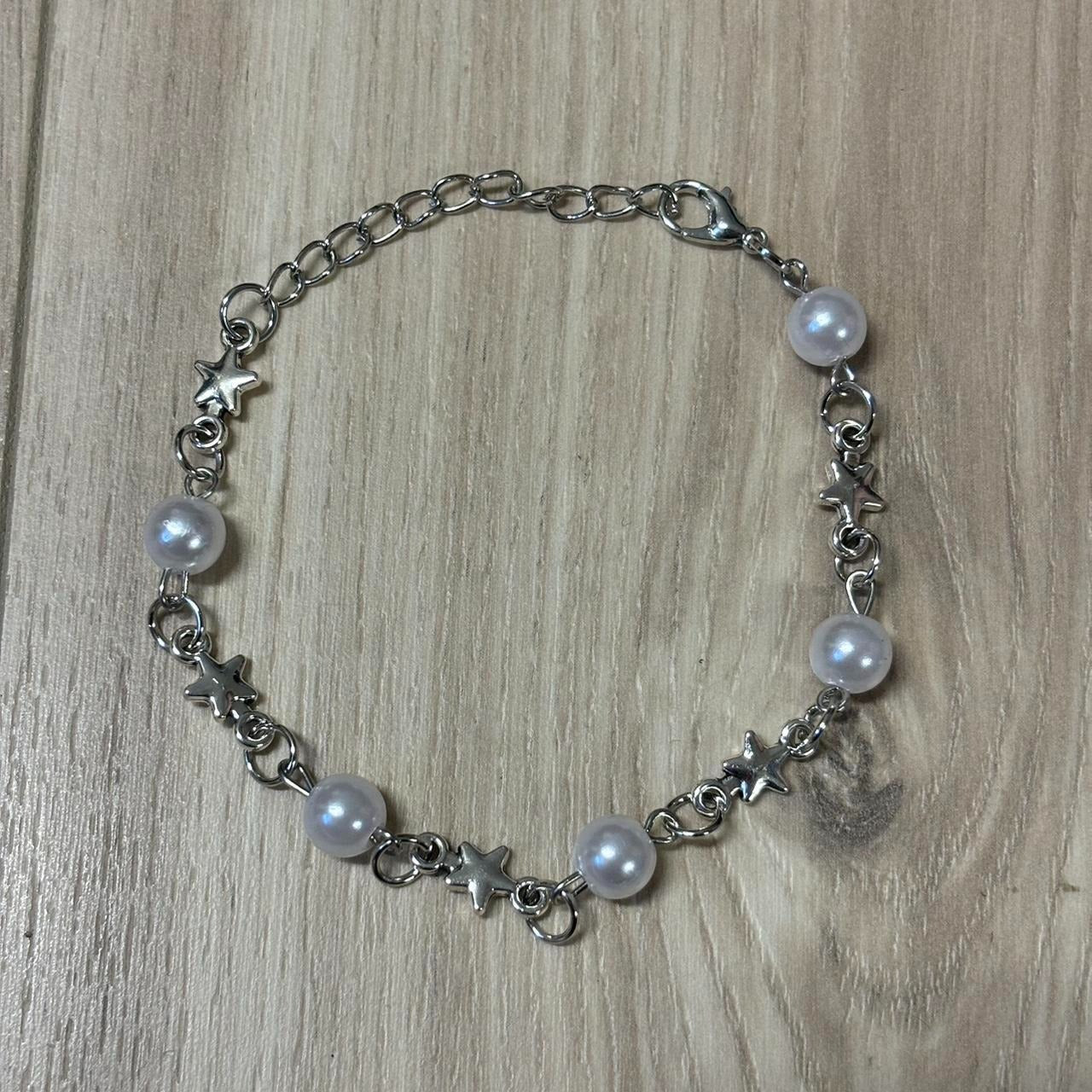 0495 - Mini Star White Pearl Bracelet