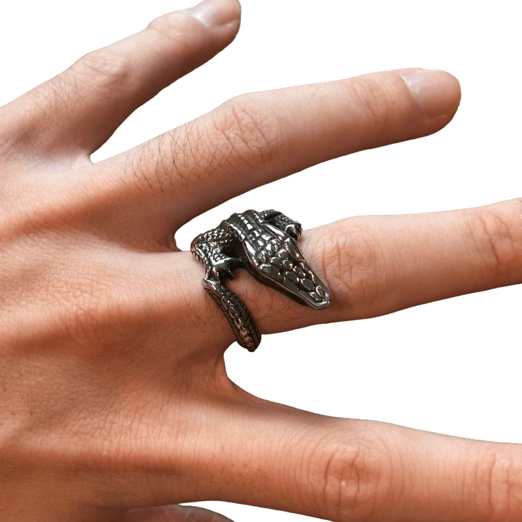 0309 - Crocodile Reptilian Ring