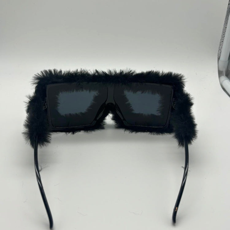 0146 - Black Mohair Sunglasses