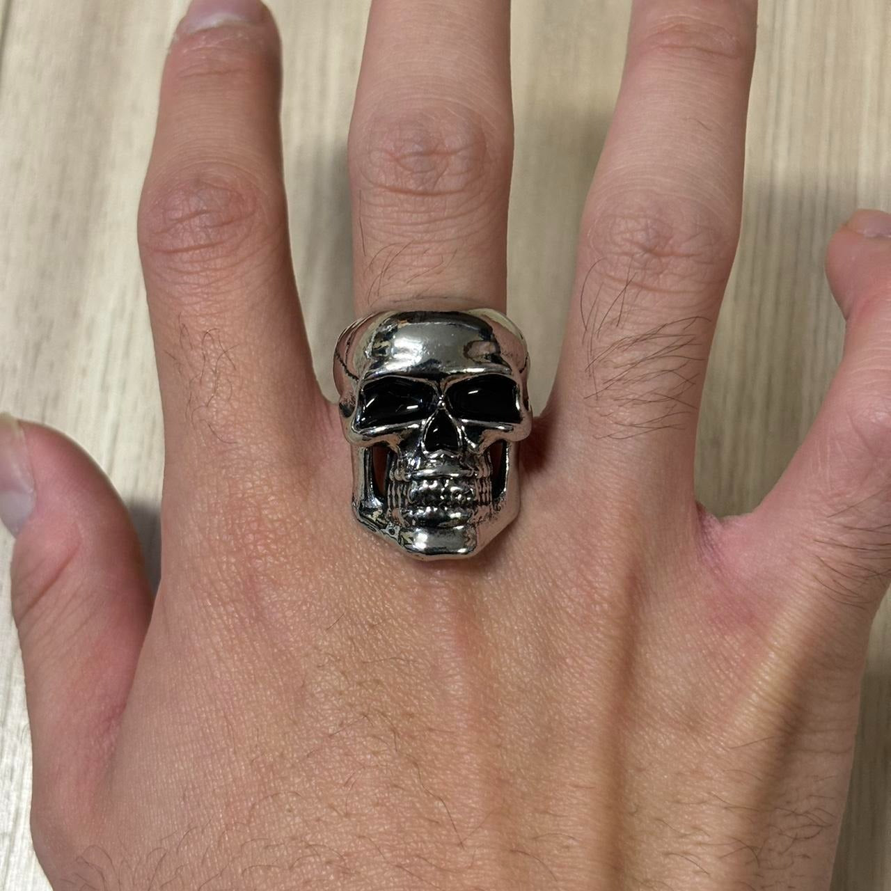 0500 - Rock Skull Oversized Ring