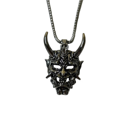 Demon Samurai Mask Necklace