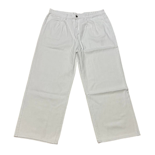 0599 - Super Baggy White Denim Jeans