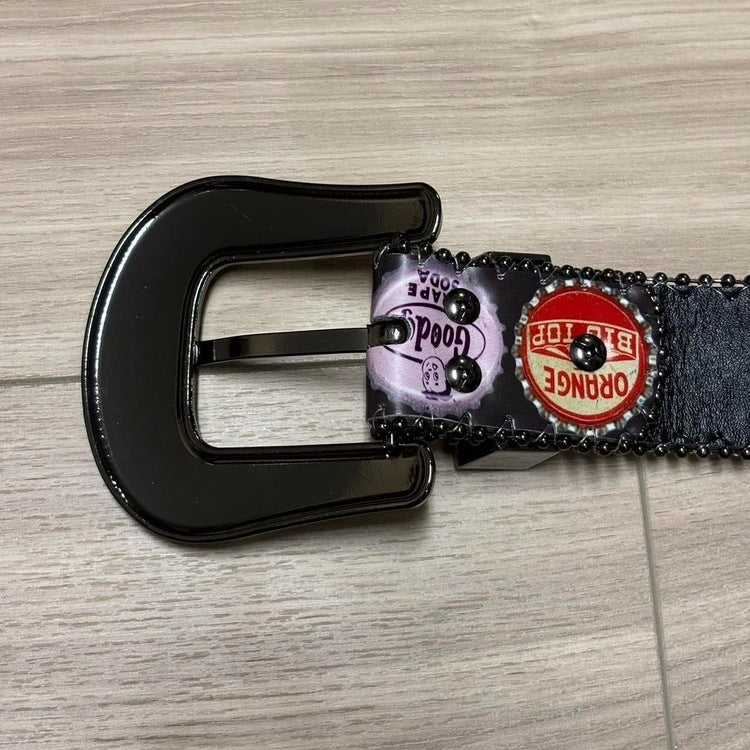 0405 - Soda Rhinestone Buckle Belt