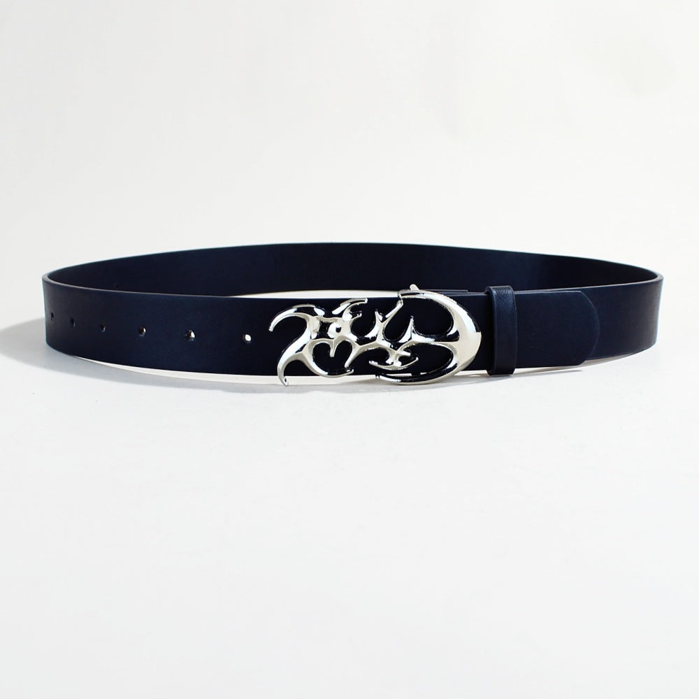 0486 - Y2K Buckle Black Belt