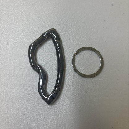 0690 - Abstract Carabiner Gunmetal