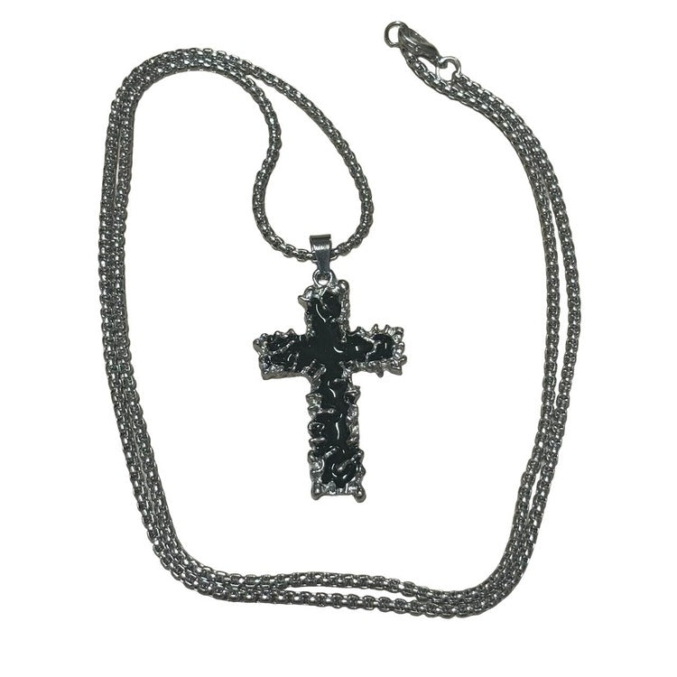 0403 - Melting Black Cross Chain