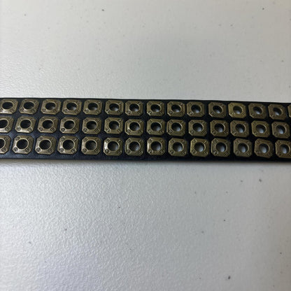 0619 - Rustic Triple Grommet Steampunk Belt