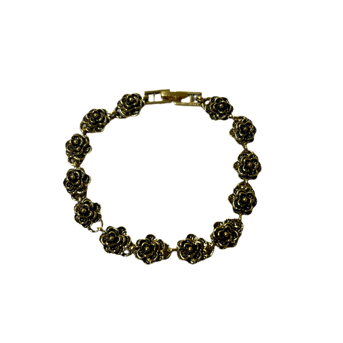 0175 - Gold Rose Bracelet