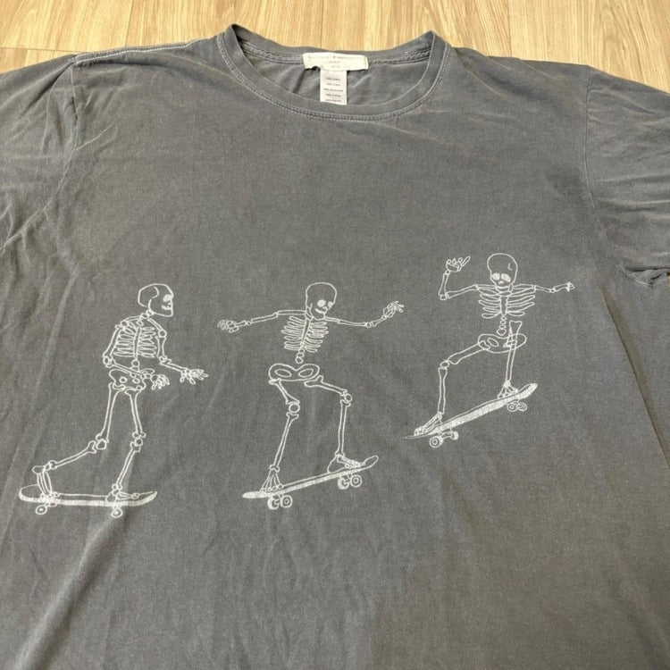 0463 - Skateboard Skeleton Graphic Shirt