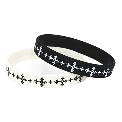 Cross Silicone Rubber Bracelet