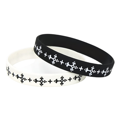 Cross Silicone Rubber Bracelet