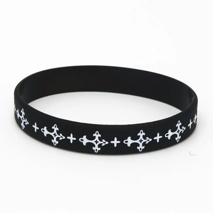 Cross Silicone Rubber Bracelet