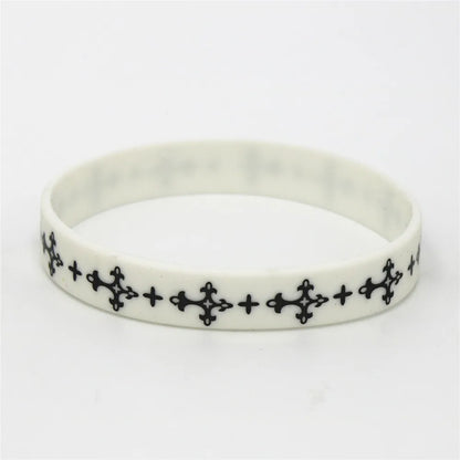 Cross Silicone Rubber Bracelet