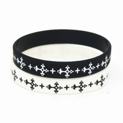 Cross Silicone Rubber Bracelet