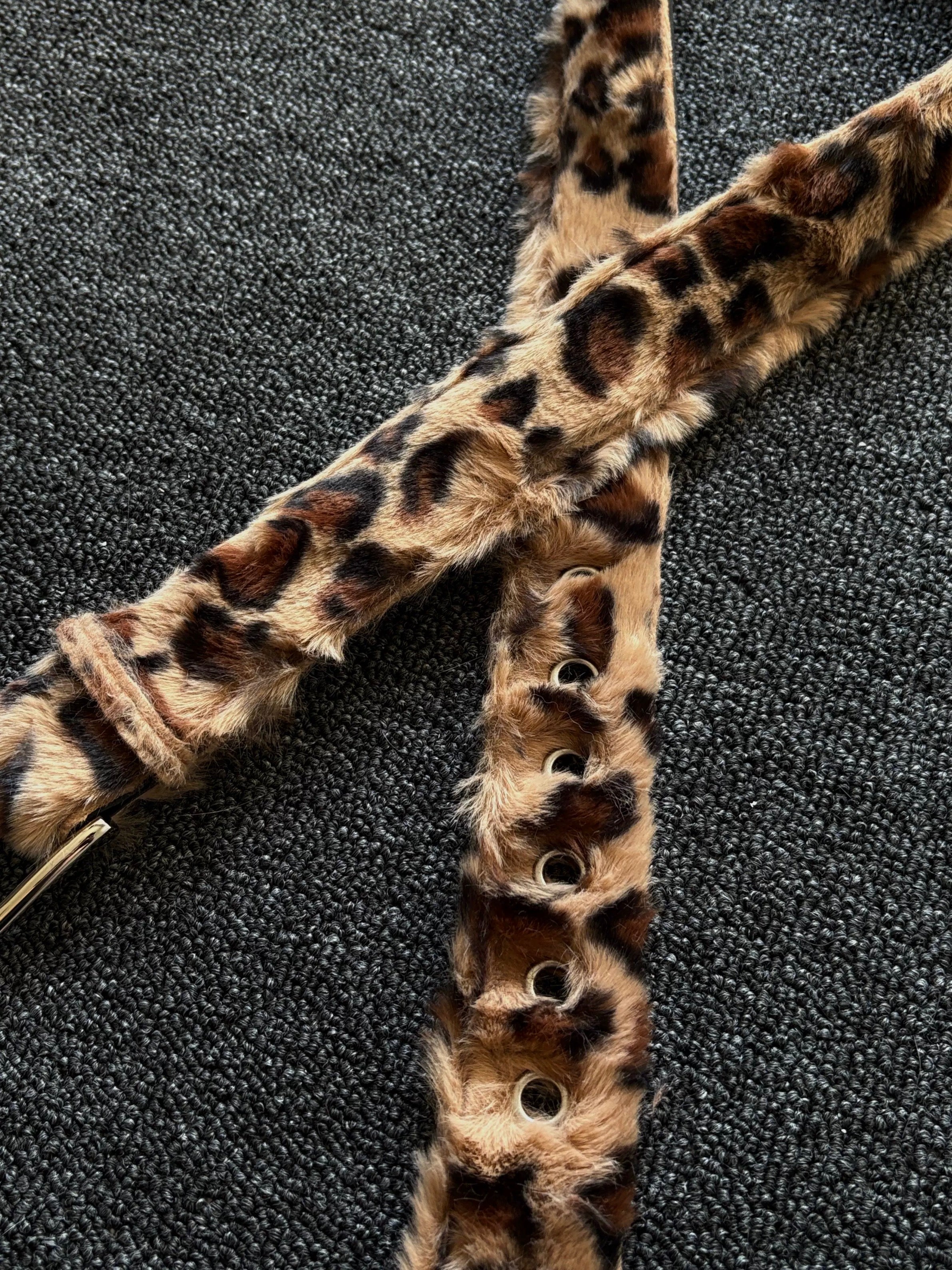 Wild Cheetah Plush Belt