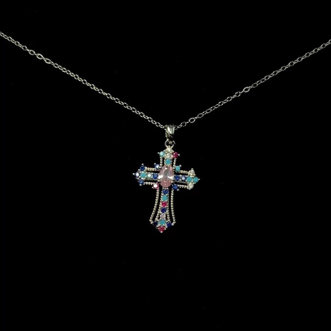 Aurora Cross Necklace