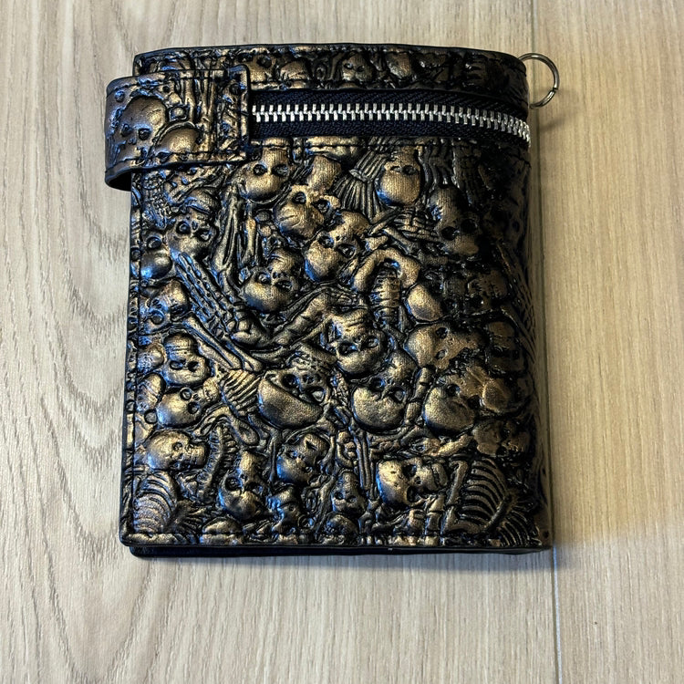 0387 - Bronze Skull Catacombs Wallet