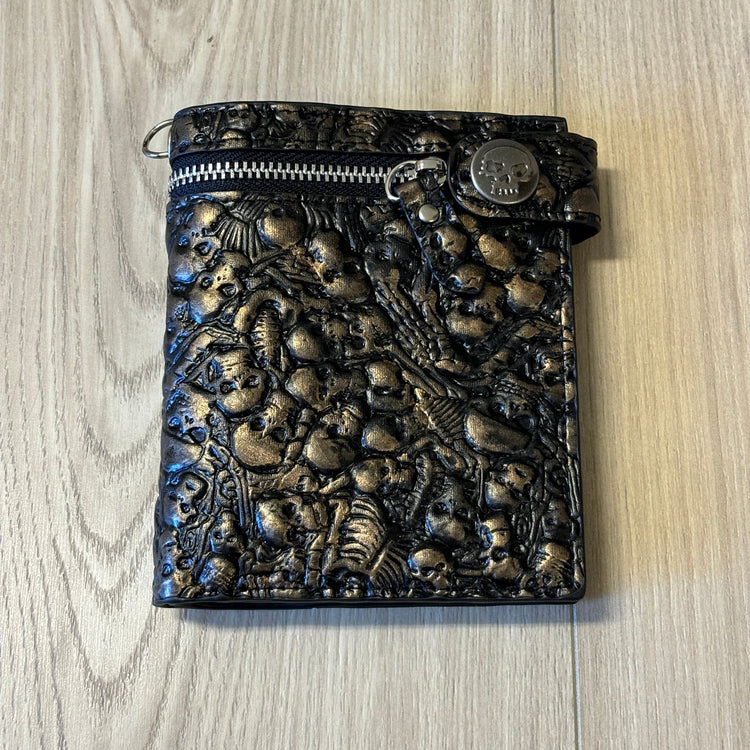 0387 - Bronze Skull Catacombs Wallet