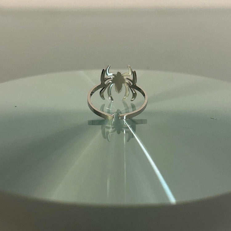 0308 - Silver Mini Spider Ring