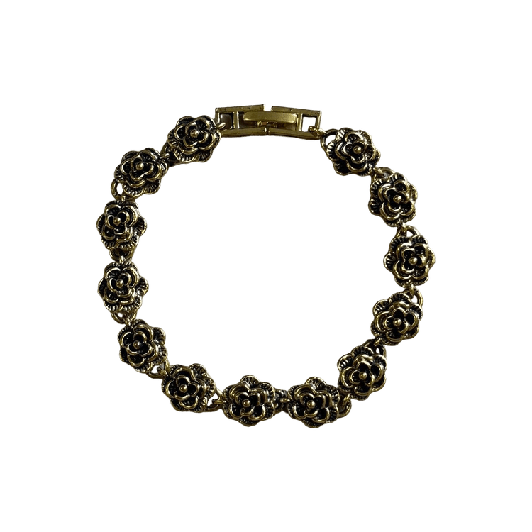 0175 - Gold Rose Bracelet