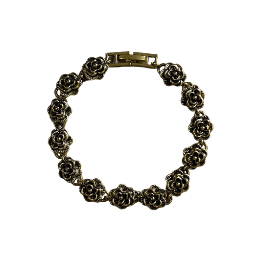 0175 - Gold Rose Bracelet