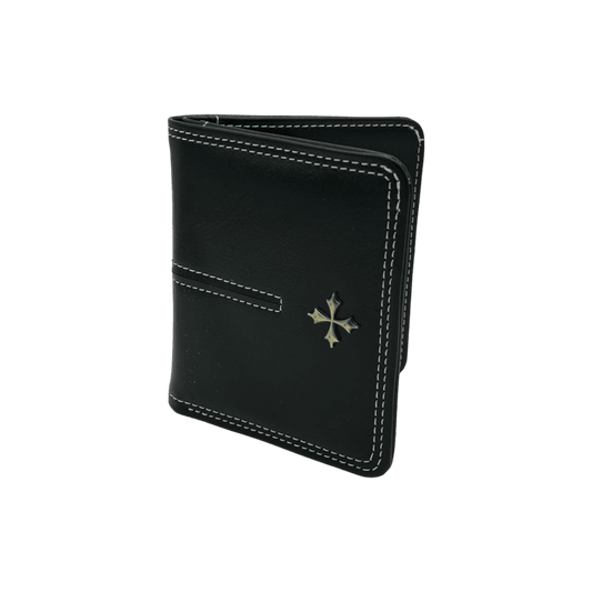 0120 - Y2K Leather Cross Wallet (black)