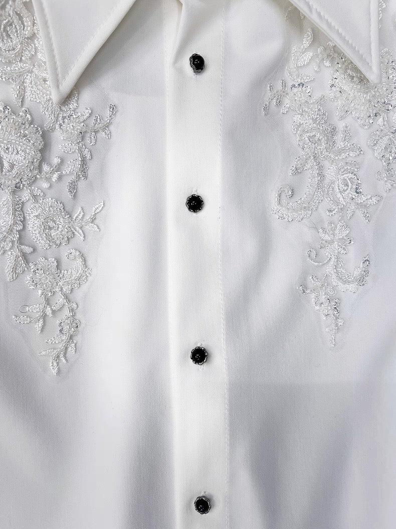 Baroque Veil Button Shirt