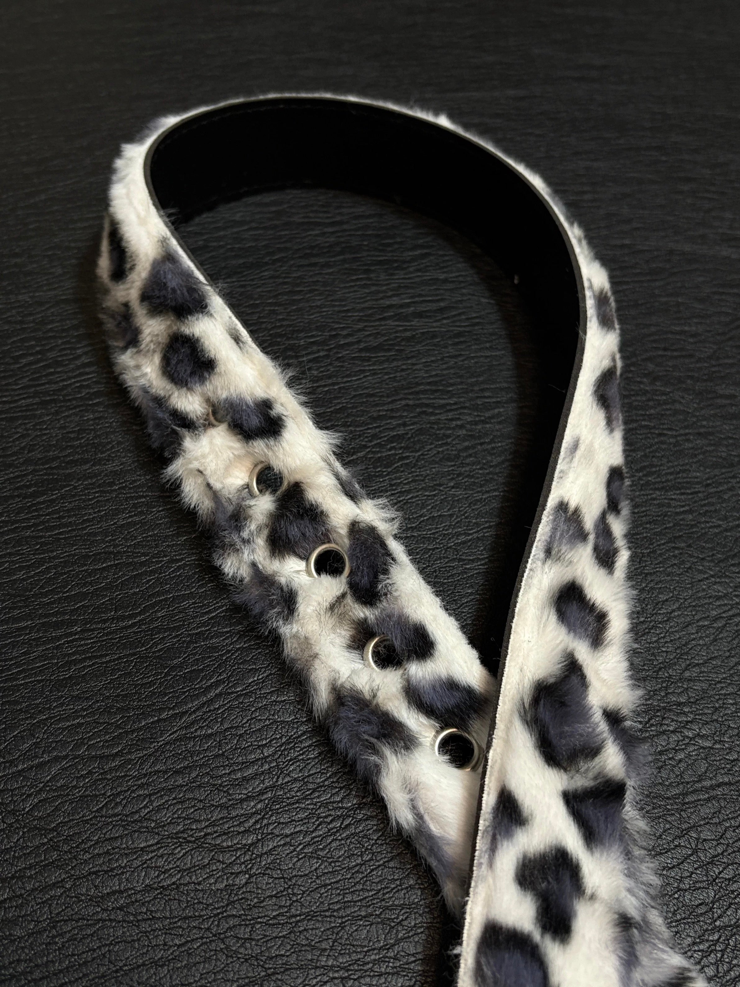 Snow Leopard Plush Belt