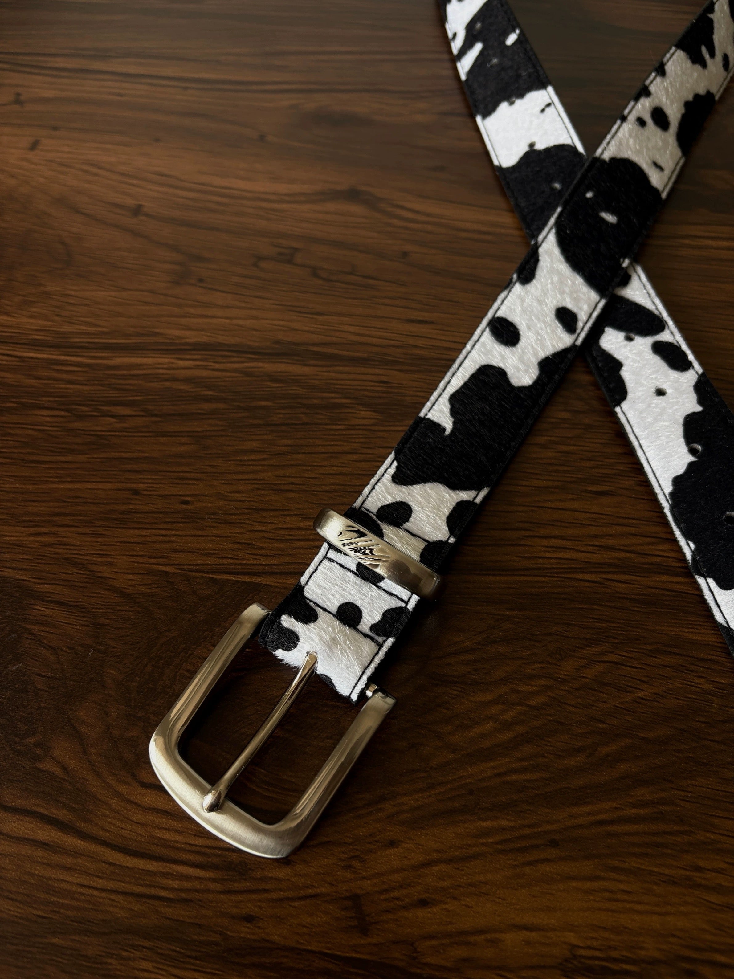 Urban Cowprint Belt