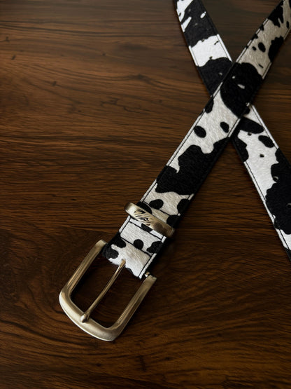 Urban Cowprint Belt