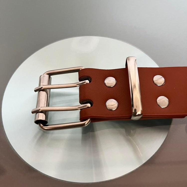 0061 - Star Rivet Belt (tan)