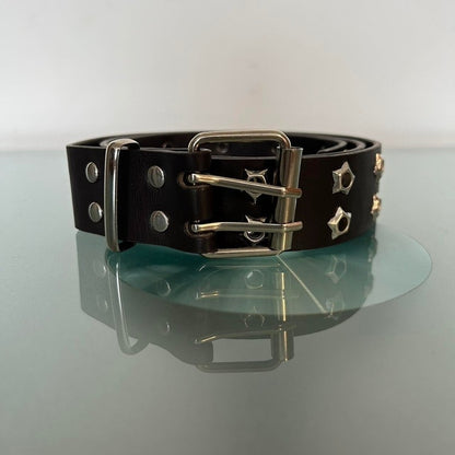 0049 - Star Rivet Belt (coffee brown)