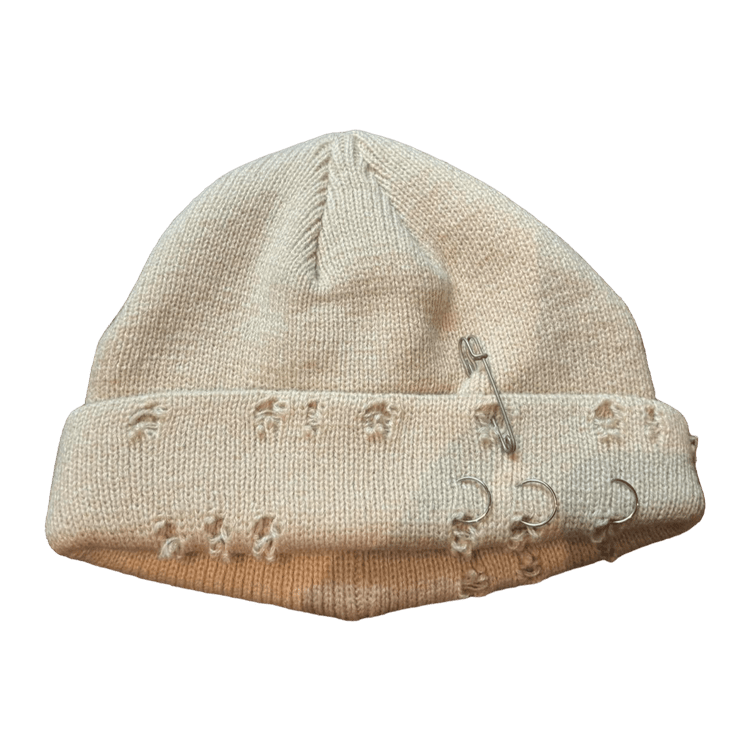 0091 - Pierced Fisherman Beanie (beige)