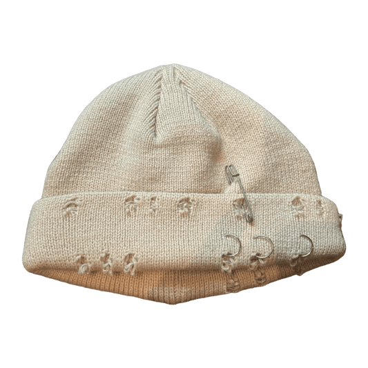 0091 - Pierced Fisherman Beanie (beige)