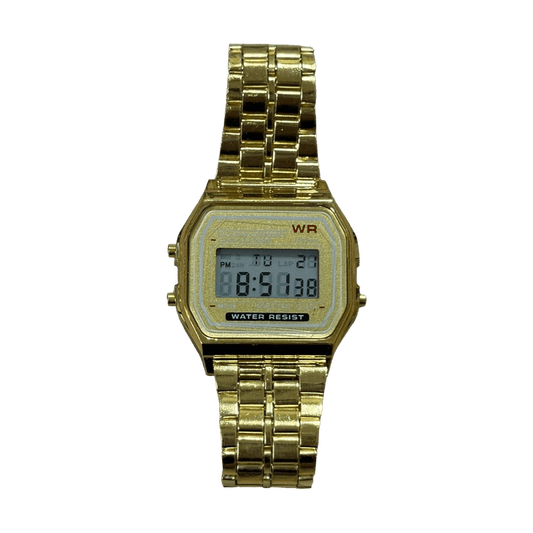 0150 - Retro Square Gold Digital Watch