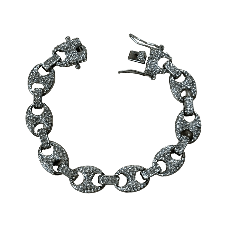 0194 - Sparkling Mariner Link Bracelet (Silver)