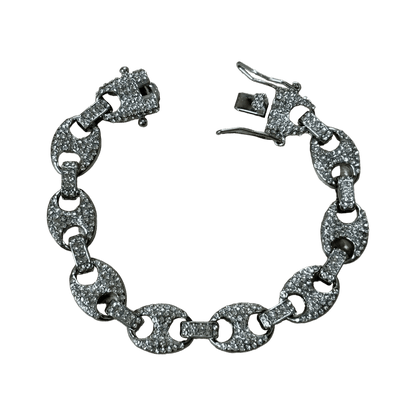 0194 - Sparkling Mariner Link Bracelet (Silver)