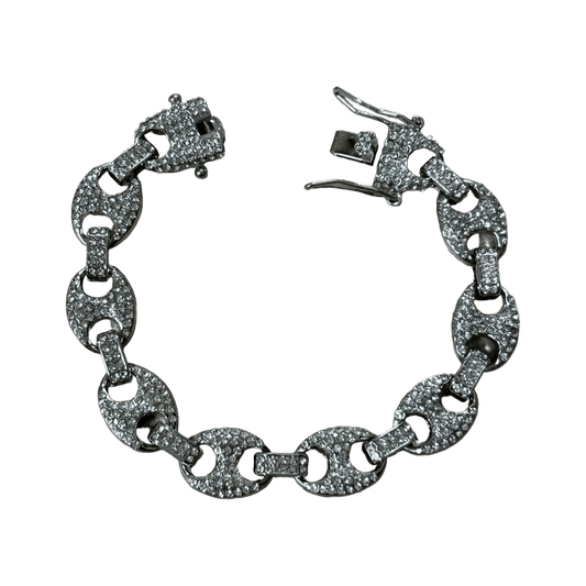 0194 - Sparkling Mariner Link Bracelet (Silver)