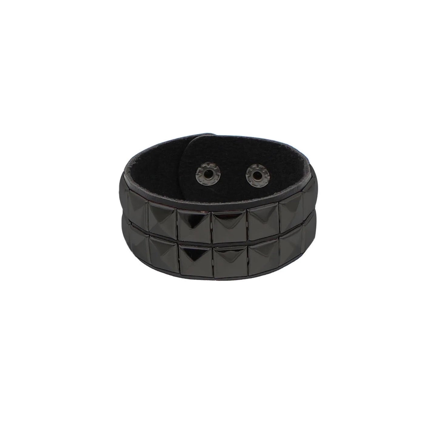 Black Pyramid Studded Bracelet
