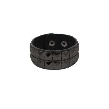 Black Pyramid Studded Bracelet