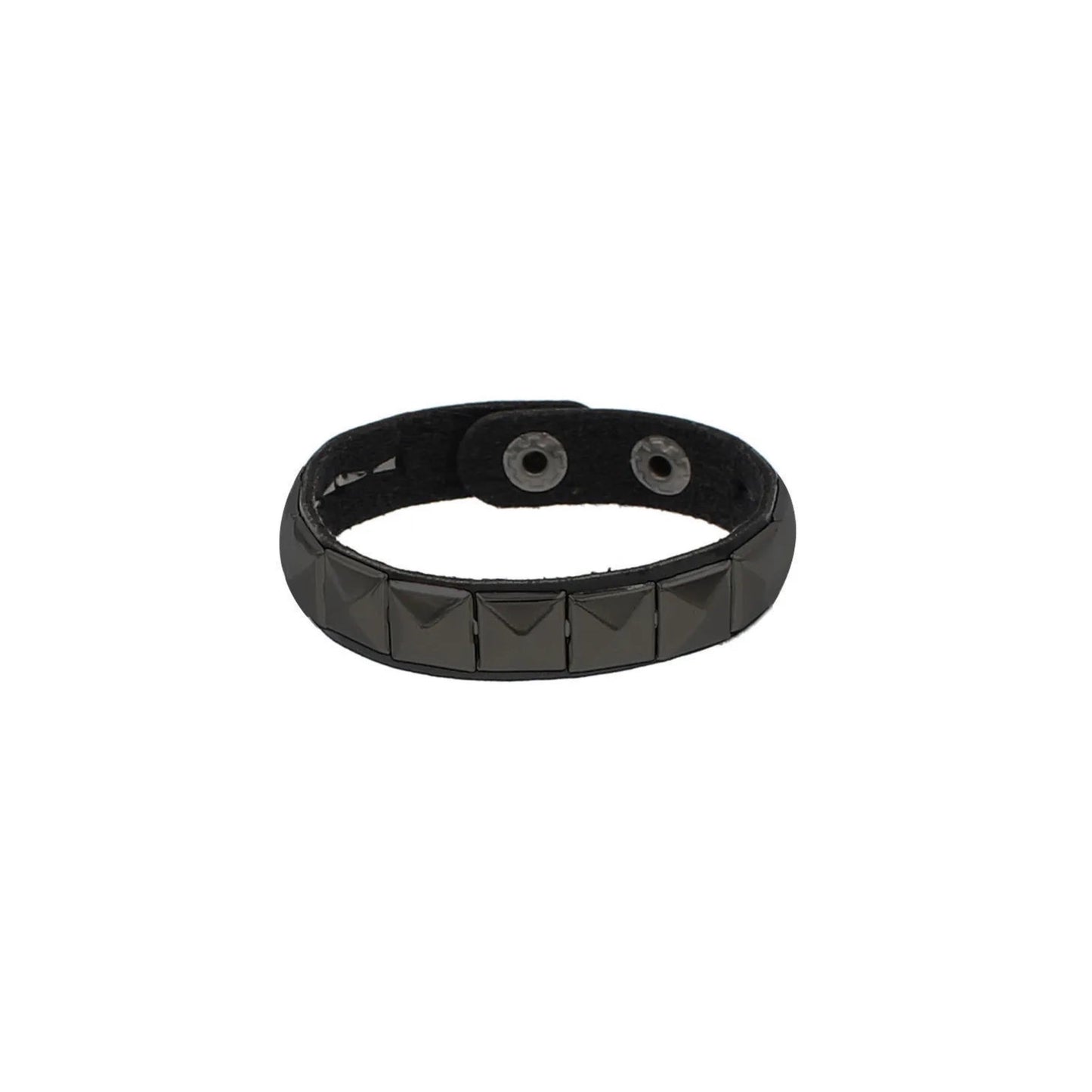 Black Pyramid Studded Bracelet