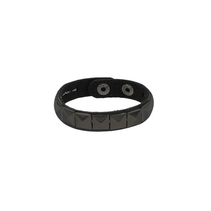Black Pyramid Studded Bracelet
