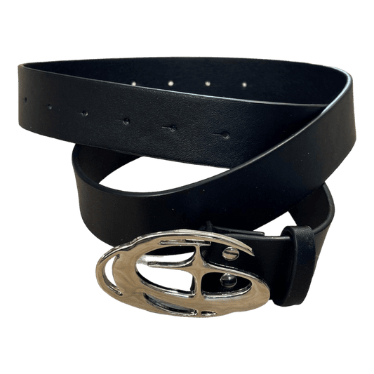 0054 - Star Moon Buckle Belt (Black)