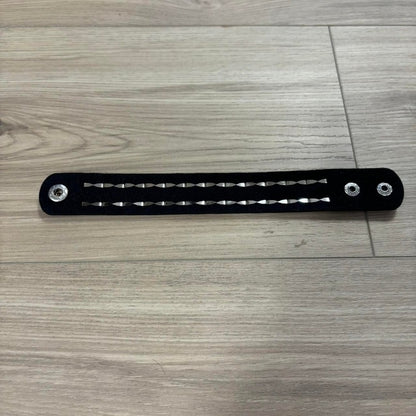 0415 - Star Leather Bracelet (2-row)