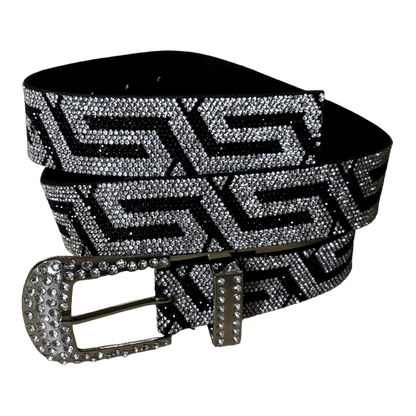 0035 - Sparkling Techno Cyber Rhinestone Belt