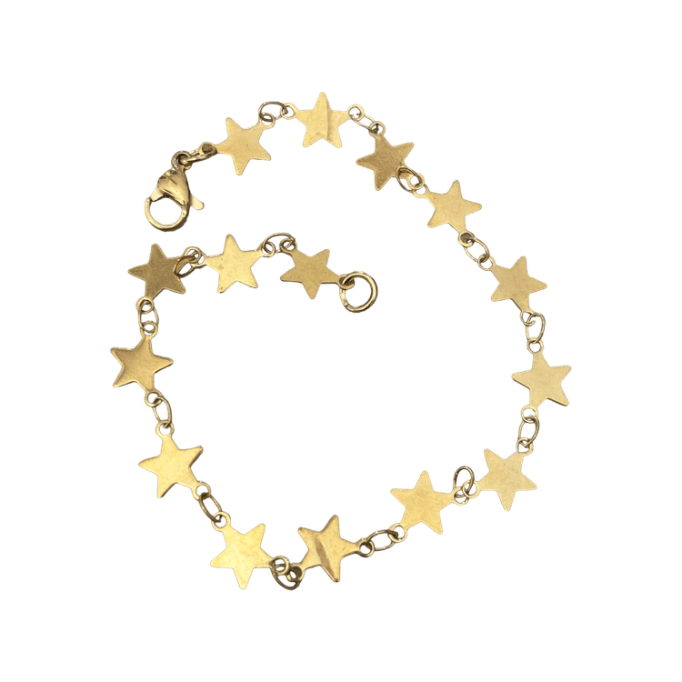 0254 - Tiny Gold Star Bracelet