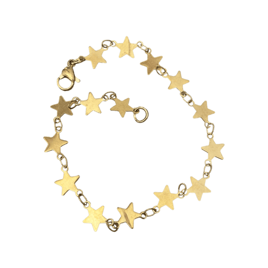 0254 - Tiny Gold Star Bracelet