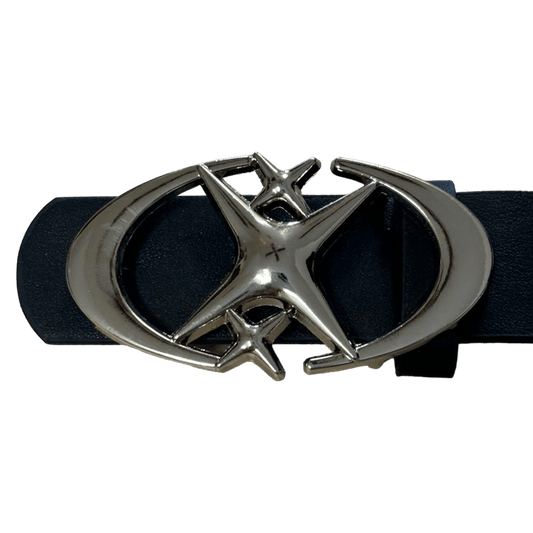 0240 - Black Triple Star Belt