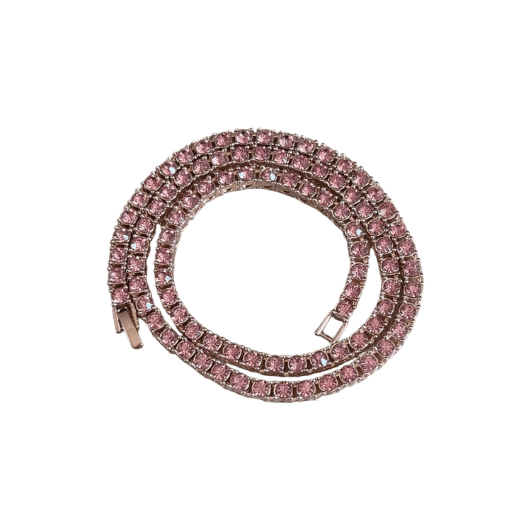 0177 - Rose Gold Diamond Tennis Chain